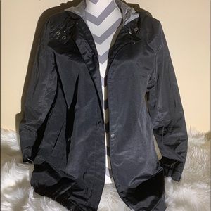 Pao Sport Size M Black Coat Hooded Length 30”